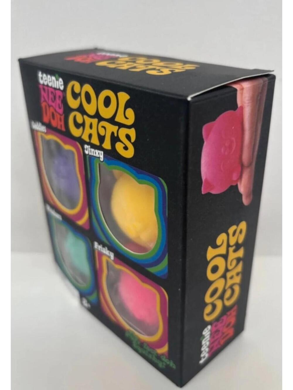 Needoh nee doh cool cats Schylling Squish Squeeze Toy Fidget Soft new - Picture 3 of 5